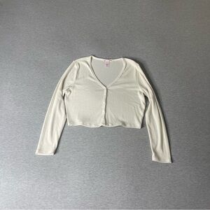 Victoria’s Secret Ivory Cozy Knit Cardigan Sweater Top